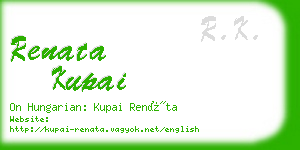 renata kupai business card